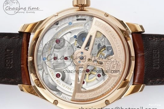 MIROTIME 0420 WellDesigned Portugieser Perpetual Calendar RG 5033 APSF 1:1 Best Edition White Dial on Brown Leather Strap A52610 Clone 7042